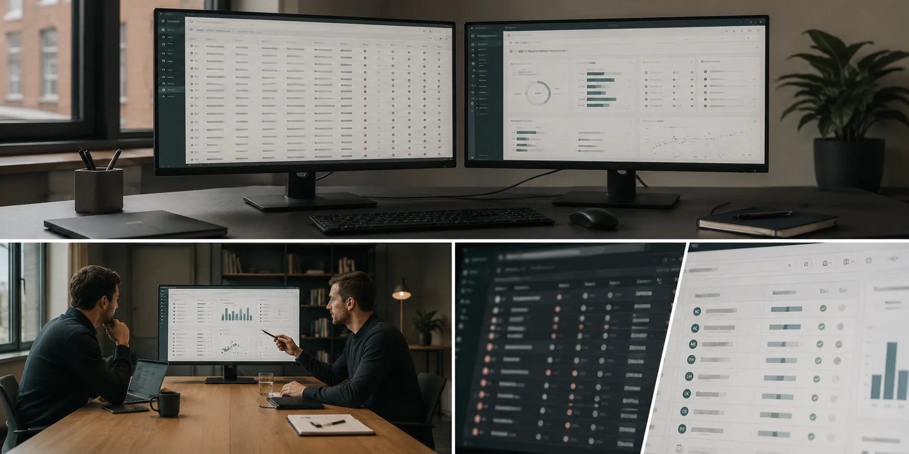 Bulk versus selection, shown on screen